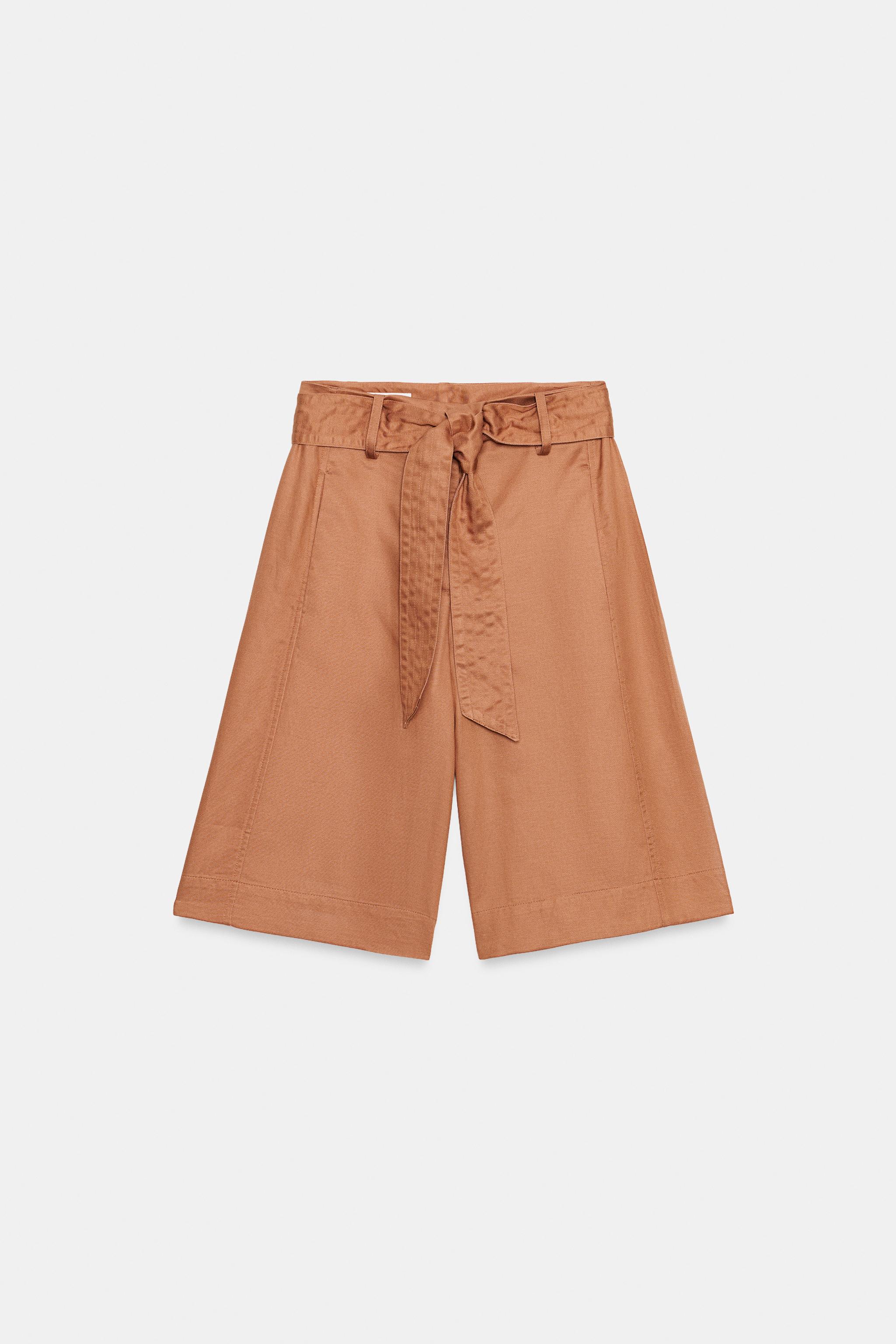 LONG BELTED SHORTS